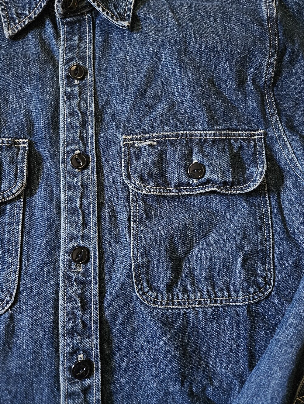 Midweight Denim Workshirt Size Small - Picture 3 of 8